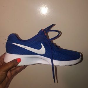 blue nike roshes